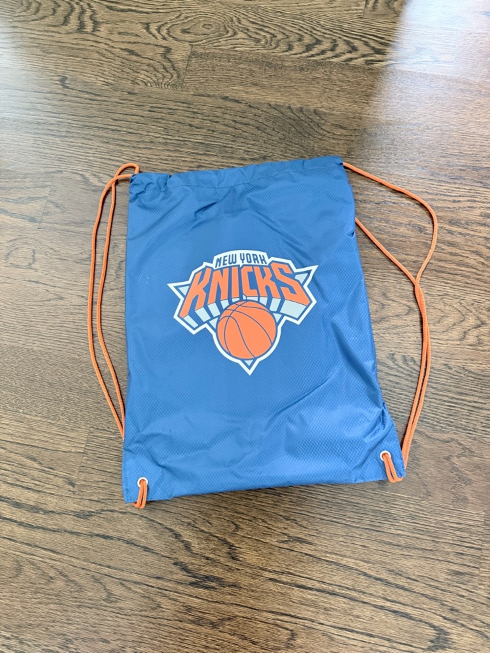 New York Knicks Blue & Orange Drawstring Backpack